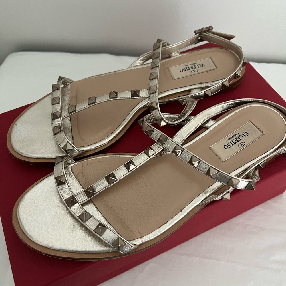 Valentino Women's Metallic Sandals